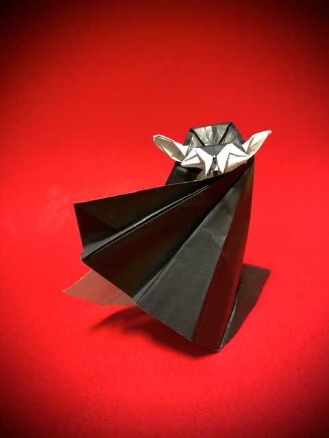 ドラキュラの折り紙創作と折り図完成しました オリオリ折り紙マンブログ