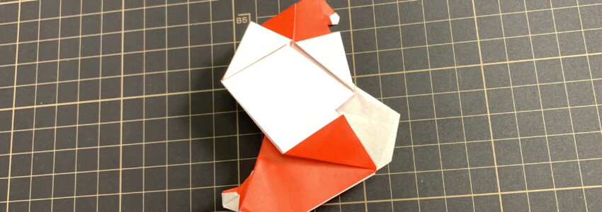 どっこいサンタの折り紙創作しました！