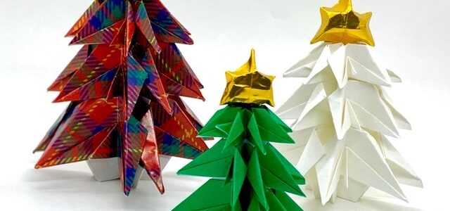 クリスマスツリーの折り方動画公開しました！